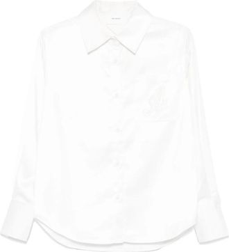 Axel Arigato Rumi Shirt - Dames - Overhemden - Wit - XL - Satijn - Overhemden