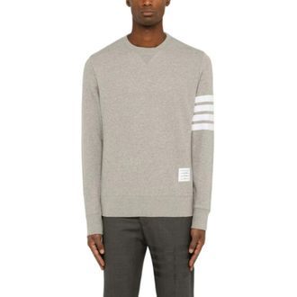 Thom Browne Heren, Sweatshirts & Hoodies, Grijs, Maat: M Katoen