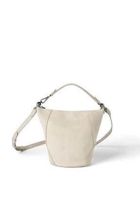Brunello Cucinelli BC Duo bucket bag in suede in Ivory at Nordstrom