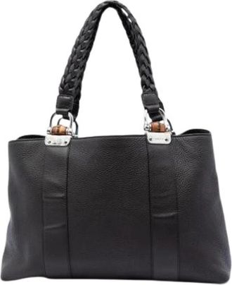 Gucci Pre-owned Vintage Tote - Dames - Vintage Schoudertas - Bruin - ONE Size - Leer - Vintage