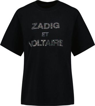 Zadig&Voltaire Womens T-Shirt Black Cotton