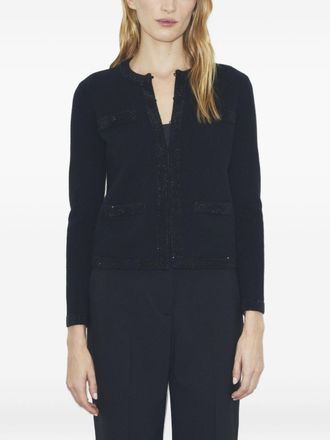 Tory Burch Tory Burch Womens Wool Cardigan - Black - Size Medium