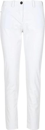 Roberto Ricci Design Rrd, Broeken, Dames, Wit, S, Katoen, Witte Katoenen High Waist Broek