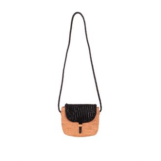 Dragon Diffusion Cross Body Bags, female, Black, Size: ONE SIZE Raffia Messenger Bag