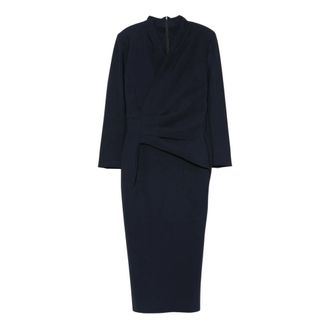La Petite Robe Di Chiara Boni Demei Jurk - Dames - Jurken - Blauw - Maat: L Jersey