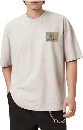 AllSaints Ayedee Cotton Graphic T-Shirt in Pebble Grey at Nordstrom, Size Xx-Large