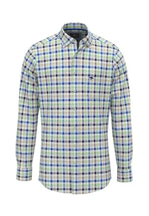 Fynch-Hatton Karohemd FYNCH-HATTON, Damen, Gr. S, N-Gr, gr&uuml;n (turf gr&uuml;n), Web, Obermaterial: 100% Baumwolle, kariert, regular fit taillenbedeckt, ohne Ausschnitt, 