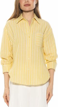 Alexia Admor Tammi Linen-Blend Shirt