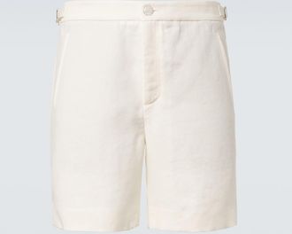 God's True Cashmere Linen shorts with moonstone