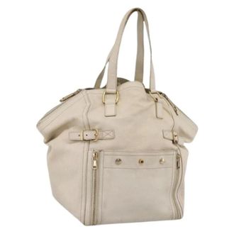 Saint Laurent Pre-owned Vintage Tote Bag - Pre-owned - Mujer - Beige - ONE SIZE