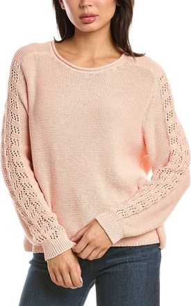 Nic+Zoe Nic & Zoe Crochet Crimpy Cord Sweater