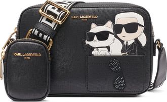 Karl Lagerfeld Maybelle Crossbody in Black/gold at Nordstrom