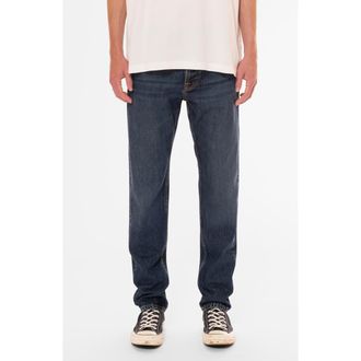 Nudie Jeans Steady Eddie II Slim Tapered Organic Cotton Jeans in Blue Soil at Nordstrom, Size 31 X 32