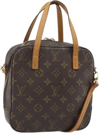 Louis Vuitton Pre-owned Monogram Mini Bag - Dames - Vintage Mini Tas - Bruin - ONE Size - Leer - Vintage