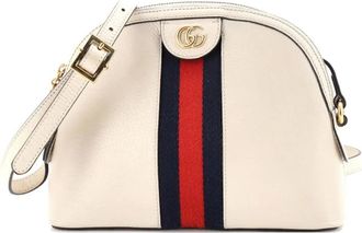 Gucci Ophidia Dome Shoulder Bag Leather Small crossbody bag - Bianco