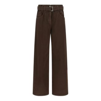 Brunello Cucinelli Mujer, Vaqueros, Marr&oacute;n, Talla: XS