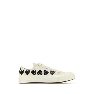 Comme Des Gar&ccedil;ons Sneakers, female, White, Size: 12 US Multi-Heart Chuck 70 Sneakers