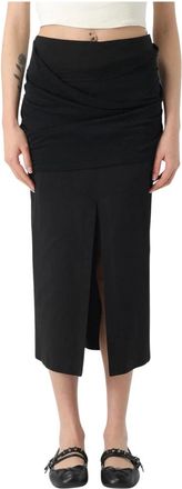Pinko Pinko, Rokken, Dames, Zwart, L, Invisible Skirt Broeken