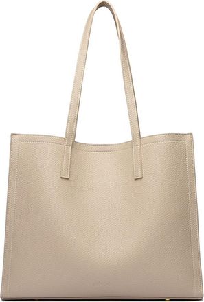 Generic Compatible For Minimalist Womens Shoulder Bags New Solid Color Brand Handbags Retro Large Capacity Pu Leather Tote(Beige)