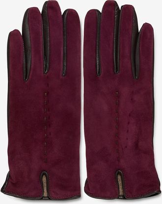 Restelli Guanti Handschuhe aus Nubukleder und Leder