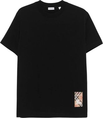 Burberry Camiseta de Cuello Redondo - Tops - Hombre - Negro - S