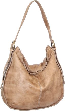 Nino Bossi Vintage Leather Classic Hobo in Beige