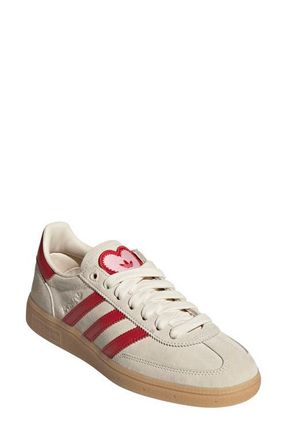 adidas Handball Spezial Sneaker in Cream/Scarlet/Pink at Nordstrom, Size 11.5