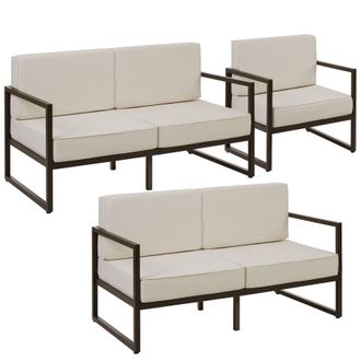 TecTake Garden Furniture Comosa in Brown | Size: Large