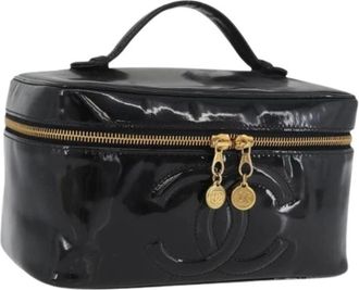 Chanel Pre-owned Handbags, female, Black, Size: ONE SIZE Pre-owned Vintage Hand Bag