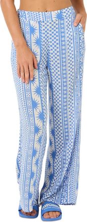 Rip Curl San Carlos Beach Pants Womens Blue High-Waisted Trousers PALL89