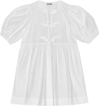 Ganni Popeline-Minikleid