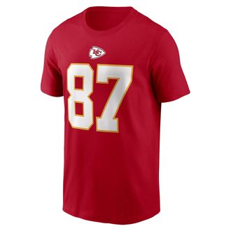 Nike Travis Kelce Kansas City Chiefs Nike Mens NFL T-Shirt in Red | N19965N7GF-1Y0