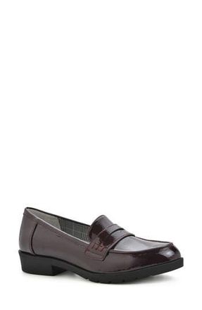 White Mountain Galah Penny Loafer in Burgundy/patent at Nordstrom Rack, Size 6.5
