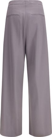 Dries Van Noten Mens Trousers Preaches Bis Wool-Mohair Grey Wool (ovis Aries)
