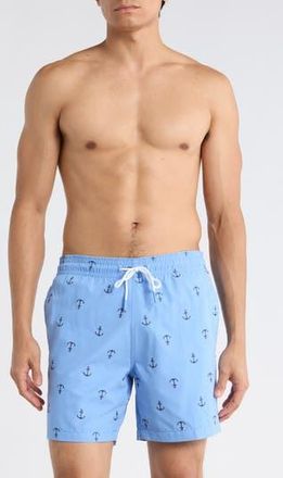 Trunks Surf & Swim Co. Sano 6.5-Inch Swim Shorts in Ocean Blue at Nordstrom Rack, Size X-Large