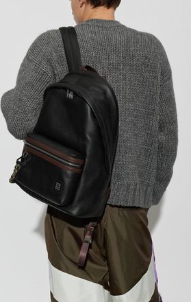 Dsquared2 Leather Backpack With Logo, Mens, Black