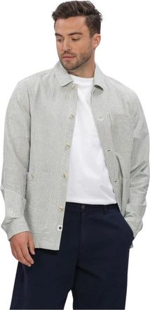 Anerkjendt Jassen, Heren, Veelkleurig, XL, Katoen, Akodin Stripe Overshirt