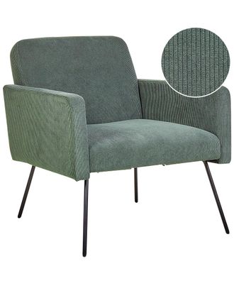 Beliani Sill&oacute;n pana verde oscuro