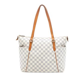 Louis Vuitton Pre-owned Womens Damier Azur Totally Mm - Light Grey Textile - One Size