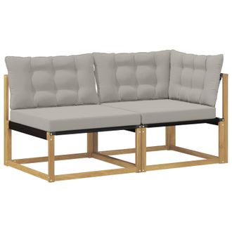 vidaXL Unidades De Sof&aacute; Seccional Con Coj&iacute;n Blanco 162,5 X 83 X 73 Cm Vidaxl