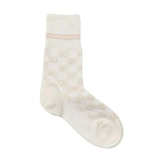 Gucci Ondergoed, Heren, Beige, M, Gestreepte Crew Socks Geel Room