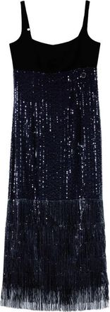 Karl Lagerfeld Party Dresses, female, Black, XS, Sequins Fringe Dress