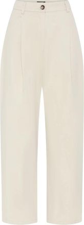 Bruuns Bazaar Lucilay BBIvala Pants - Dames - Wijde Broeken - Beige - XL - Polyester - Broeken