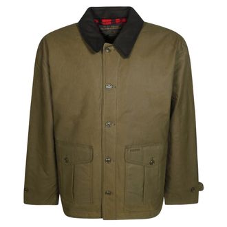 Filson Jassen, Heren, Groen, L, Katoen, Waxed Barn Coat