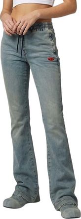Diesel Blue Bootcut Mid Rise Jeans
