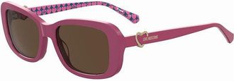 Love Moschino MOL060/S MU1/70 Womens Sunglasses Pink Size 55
