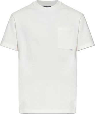 Jil Sander Pocket T-Shirt - Heren - T-shirts - Wit - XL - Katoen - Tops