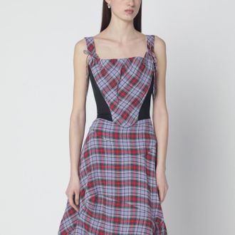 Vivienne Westwood Puppy Leinenkorsett mit Schottenmuster