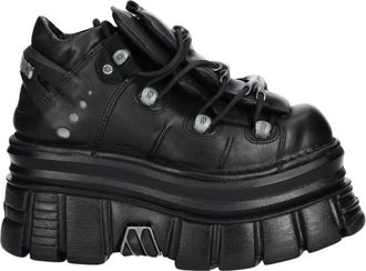 New Rock Zapatillas de Piel Modelo 106 - Shoes - Mujer - Negro - 39 EU