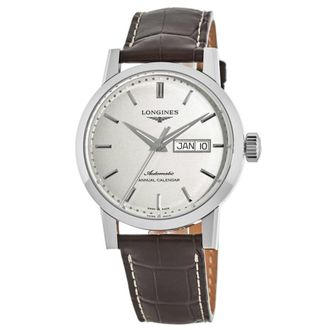 Longines Heritage Beige Dial Brown Leather Strap Mens Watch L4.827.4.92.2